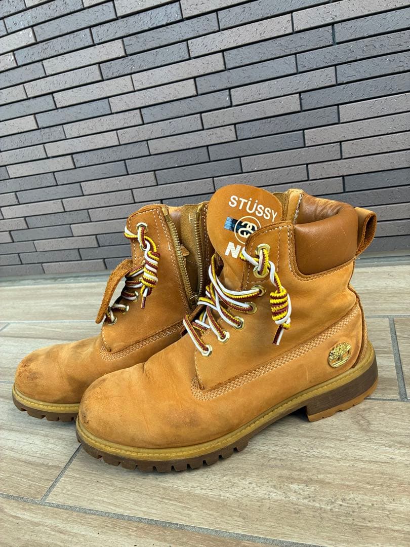 ティンバーランド、STÜSSY N4 コラボ、ワークブーツ ブラウン26.5cm