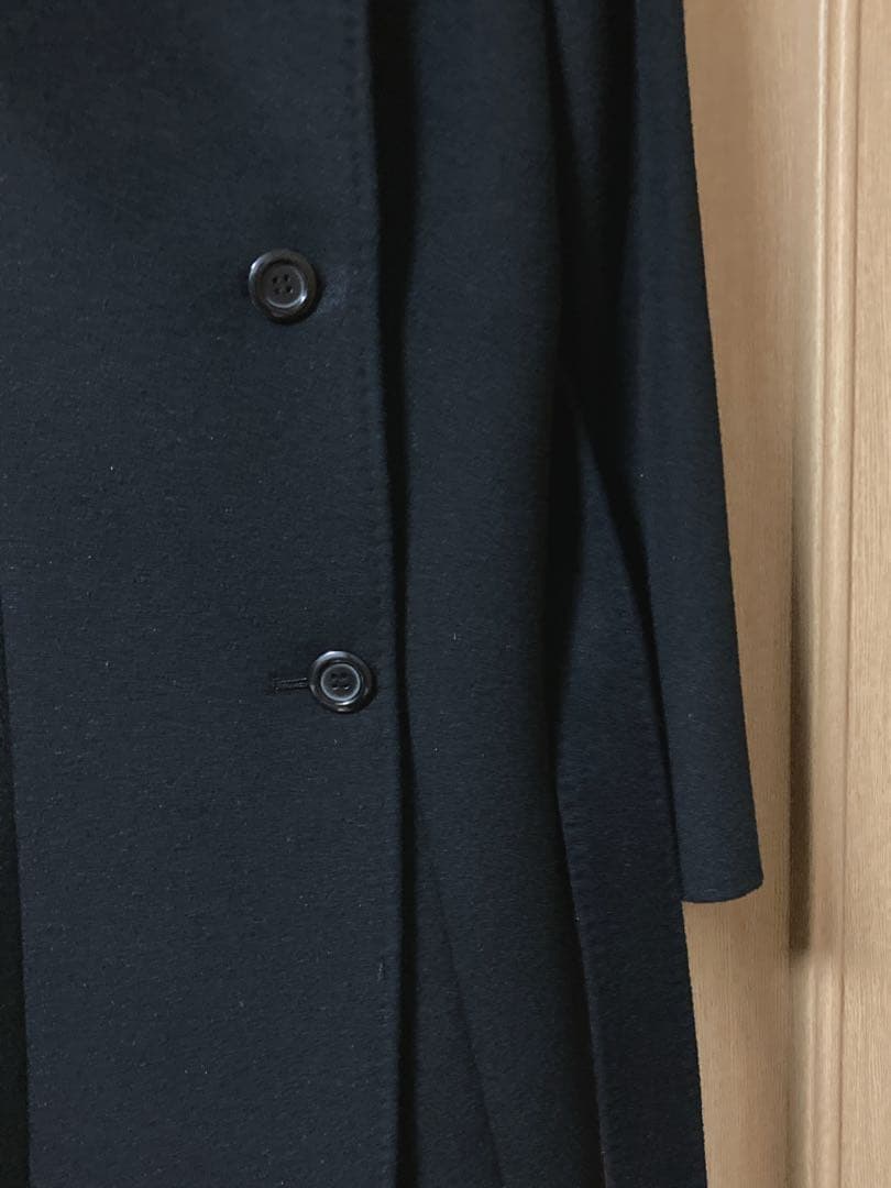 23区 ブラック ベルト付　ロングコート サイズ38 Mサイズ　羊毛✖︎アンゴラ