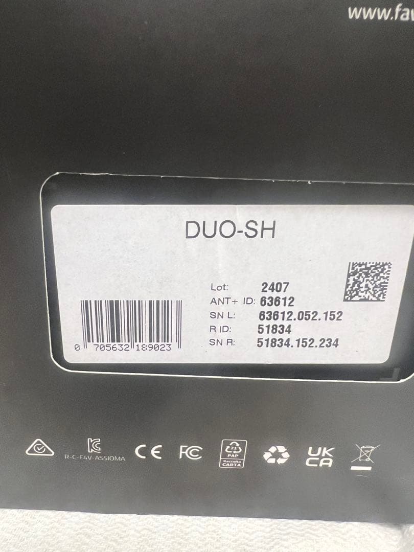 Favero Assioma DUO-SH ULTEGRA付両脚パワーメーター