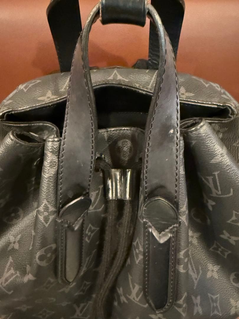 ルイ・ヴィトン グレー レザーバックパック　専用出品
