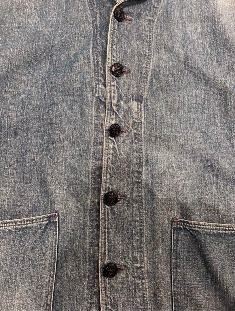 40s〜50s US NAVY ショールカラーカバーオール ヘチマ襟