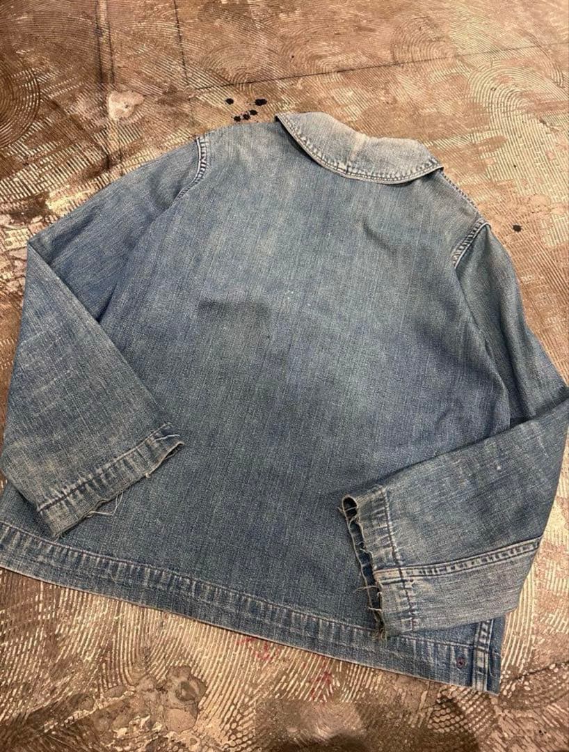 40s〜50s US NAVY ショールカラーカバーオール ヘチマ襟