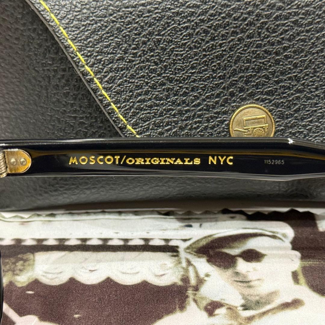 【極美品】正規品 モスコット レムトッシュ 49 黒 新品ライトグレーレンズ
