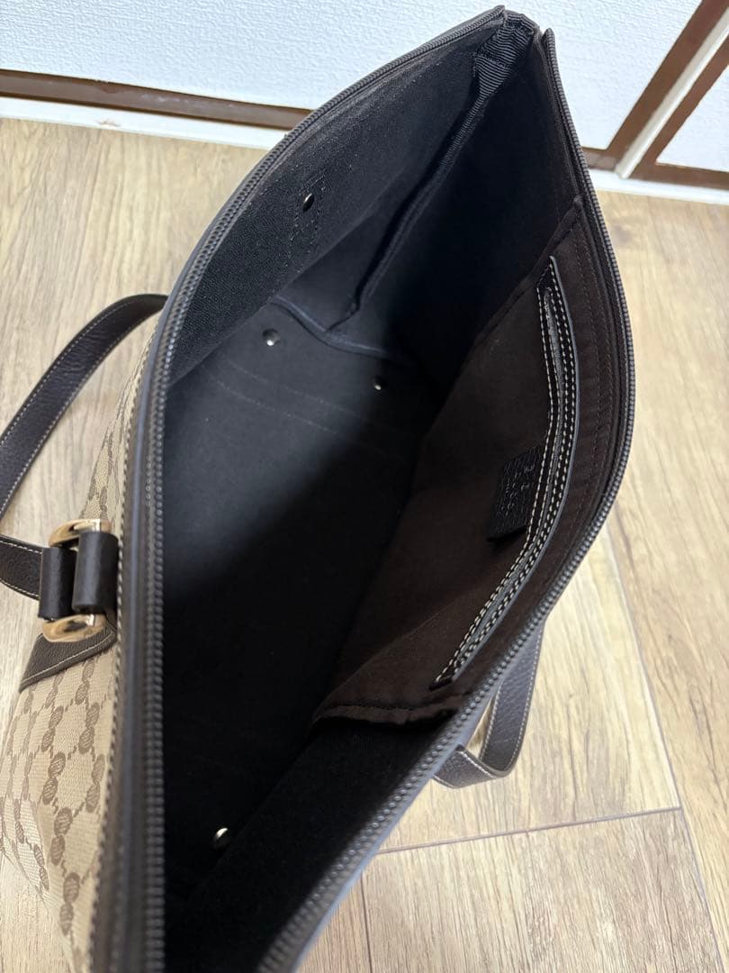 GUCCI グッチ アビーGGクリスタルトートバッグ ベージュ