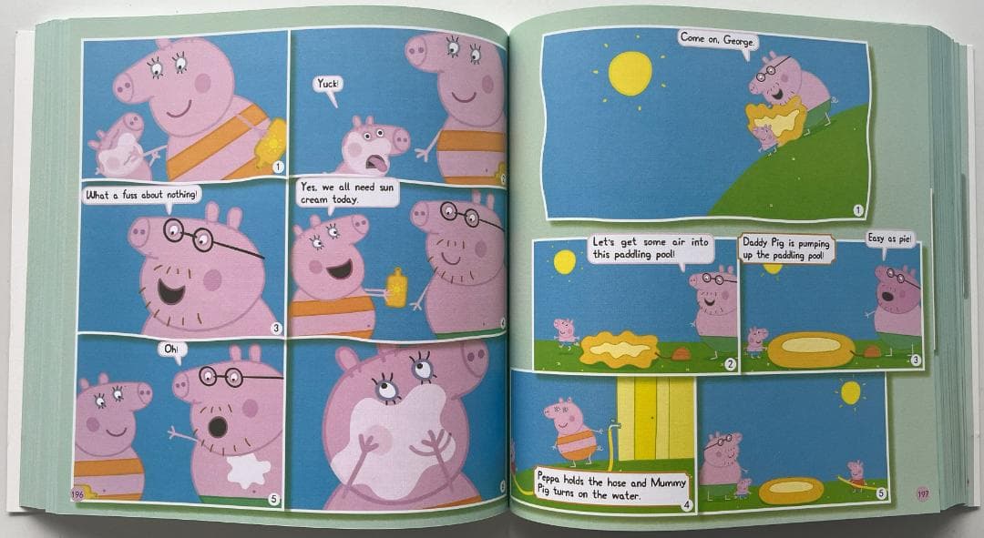 Peppa Pig ペッパピッグ　漫画版シリーズ1 絵本2冊全冊音源付動画付