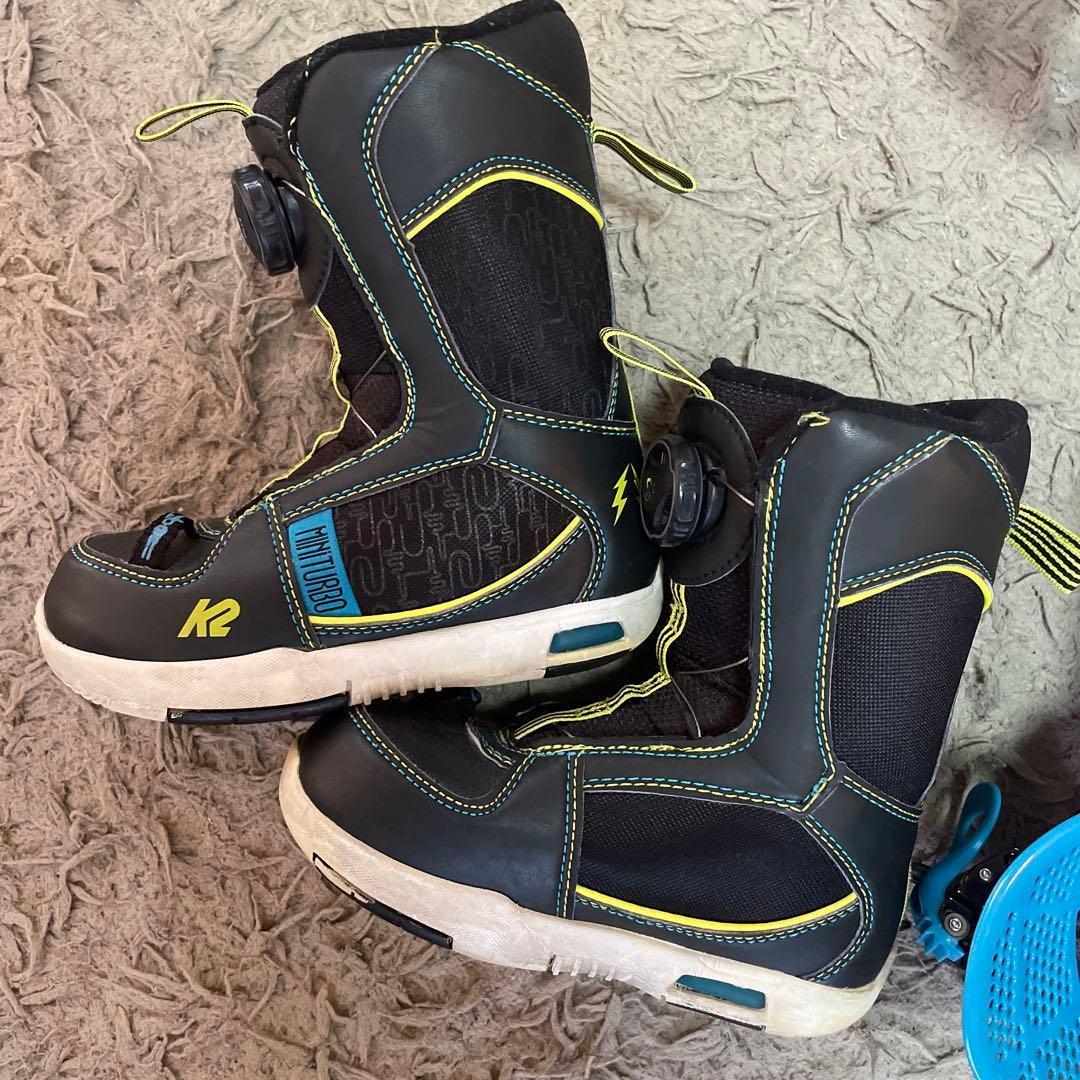 週末値下K2 キッズスノーボード三点セット75cm ブーツ17.5〜19.5cn