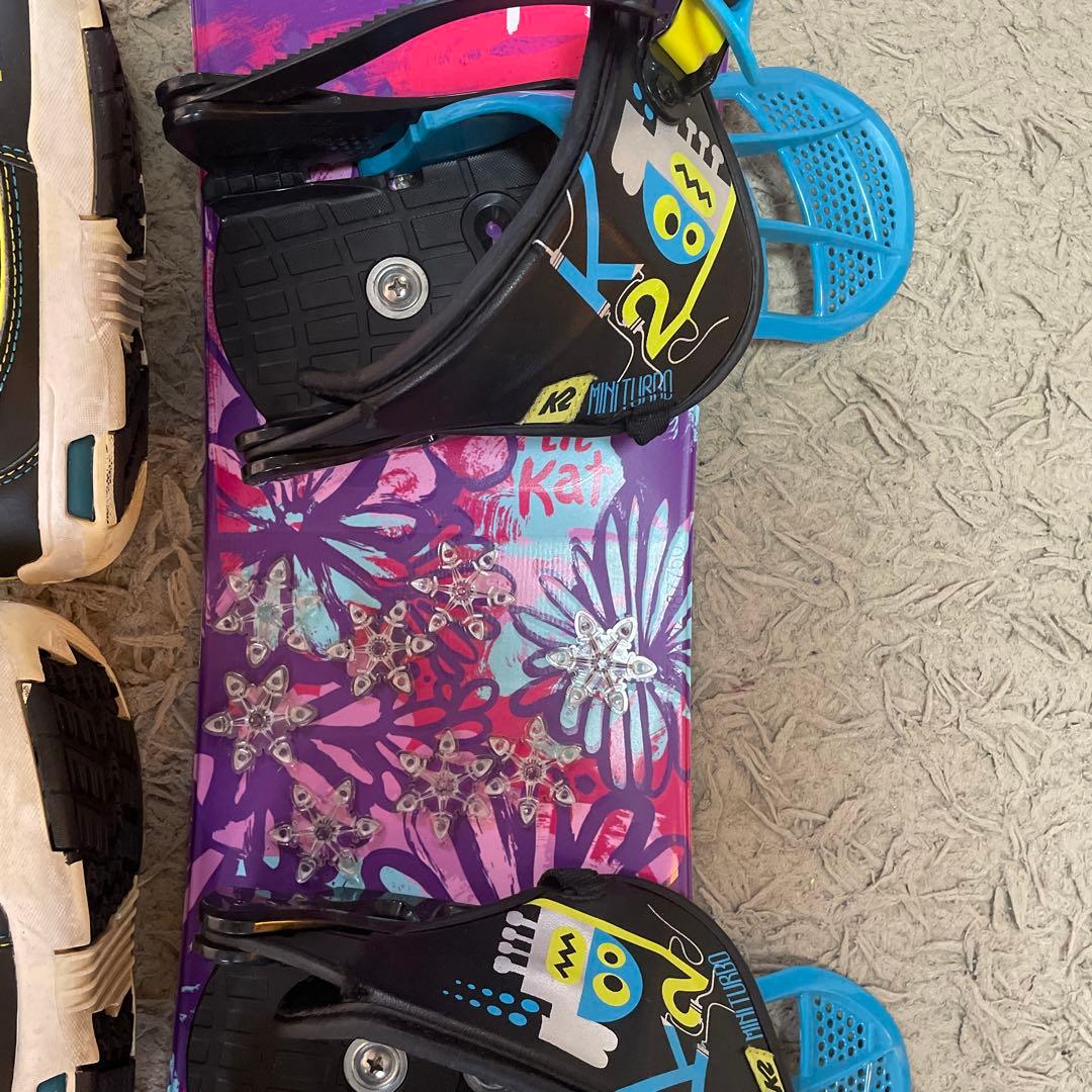 週末値下K2 キッズスノーボード三点セット75cm ブーツ17.5〜19.5cn