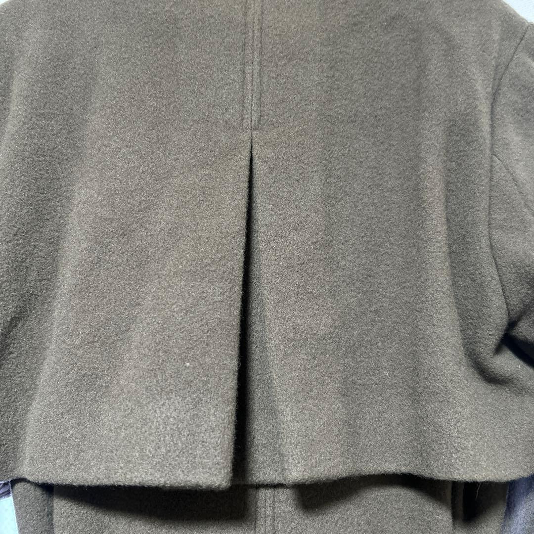 人気コート欠品無しNoela 2WAY カラーウールトレンチコート（茶） S