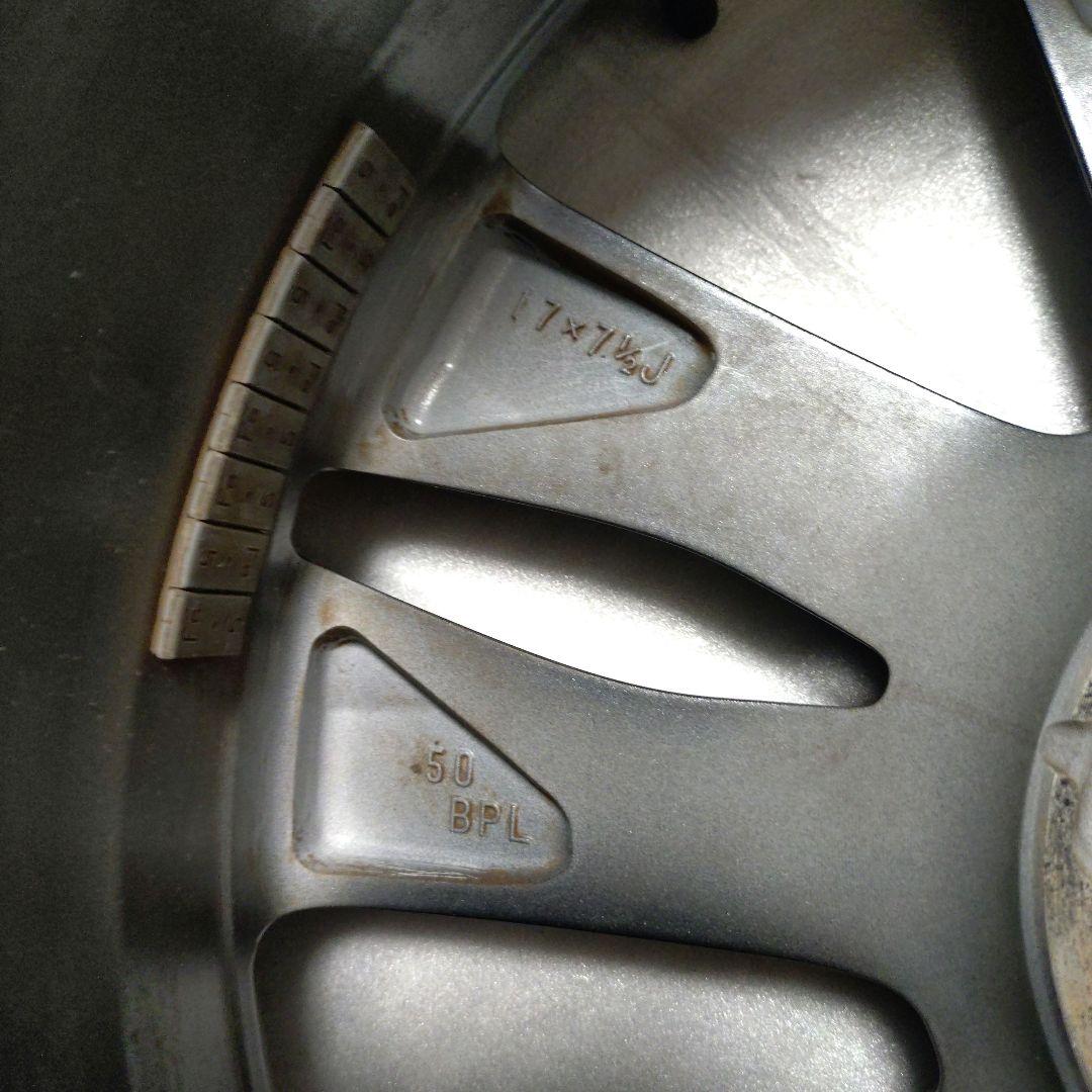 美品、カローラツーリングハイブリッド、純正品17インチアルミホイール1本