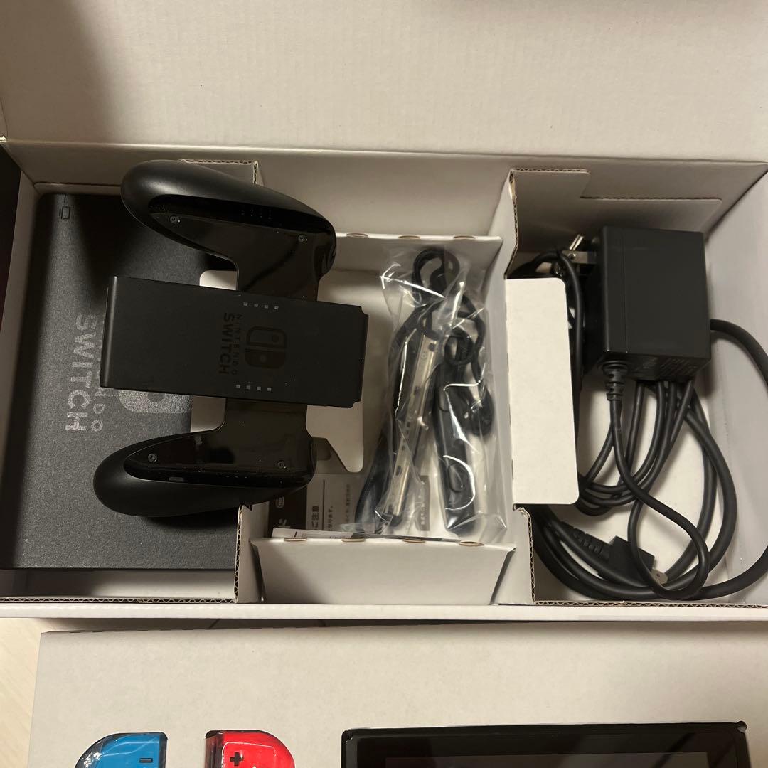 Nintendo Switch 本体 ネオンブルー/レッド 有線LANアダプタ