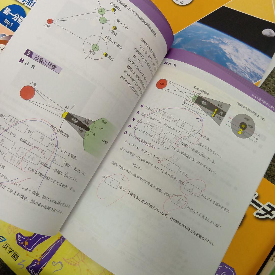 浜学園　小6　 国算理テキスト　2025年受験使用　中古