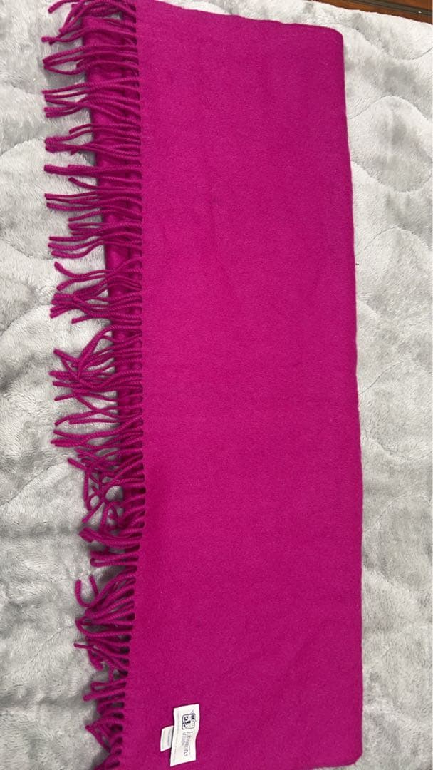 Johnstons ジョンストンズ　 カシミヤ マフラー マゼンタ　ピンク