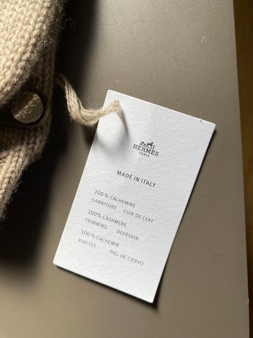 エルメス HERMES 手袋 ボルチモア グレーレザー手袋ボルチモア レディース