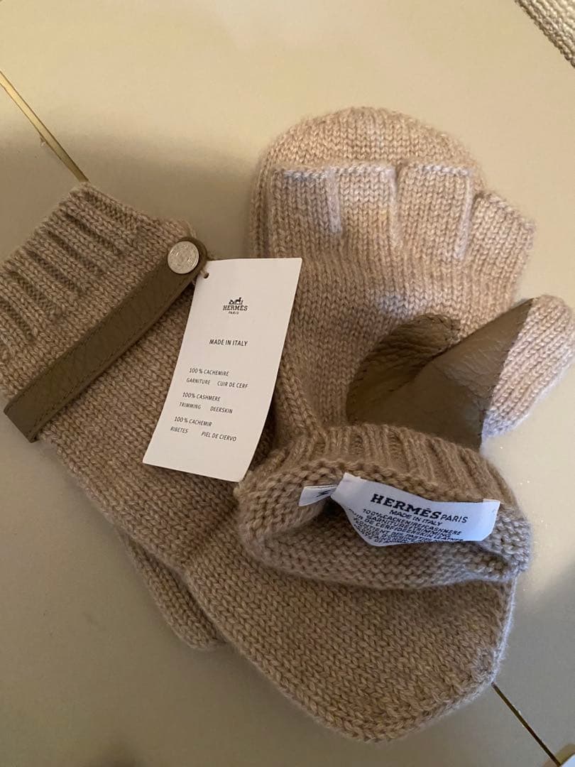 エルメス HERMES 手袋 ボルチモア グレーレザー手袋ボルチモア レディース