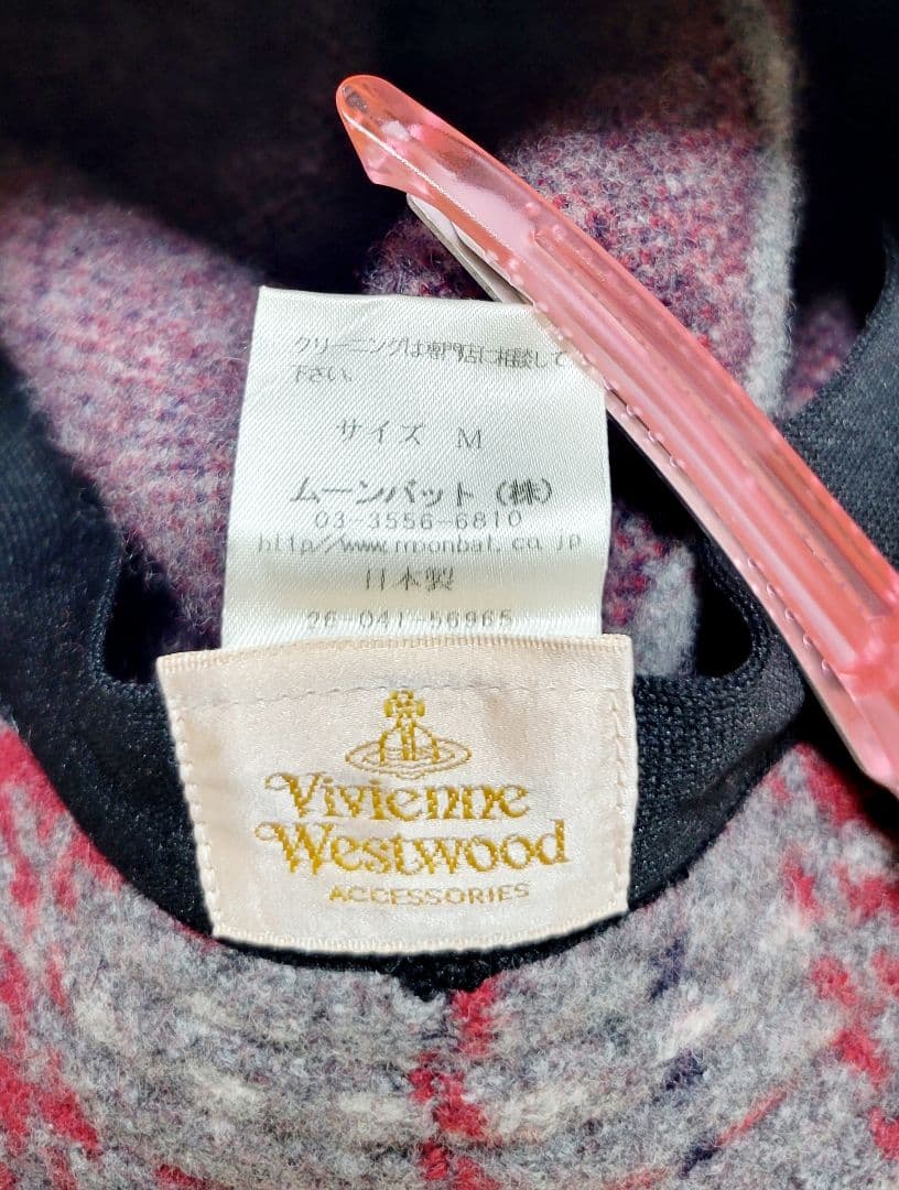 希少 ヴィヴィアンウエストウッド オーブチェック柄キャスケット ハット