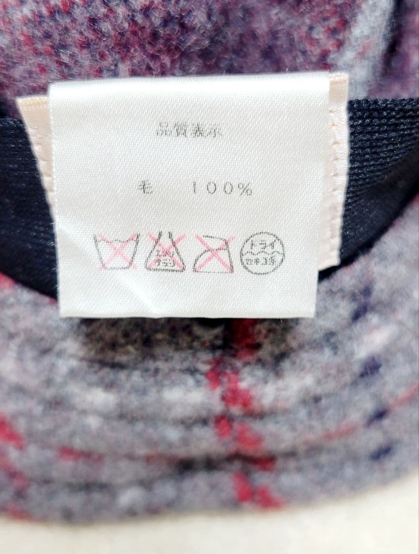 希少 ヴィヴィアンウエストウッド オーブチェック柄キャスケット ハット