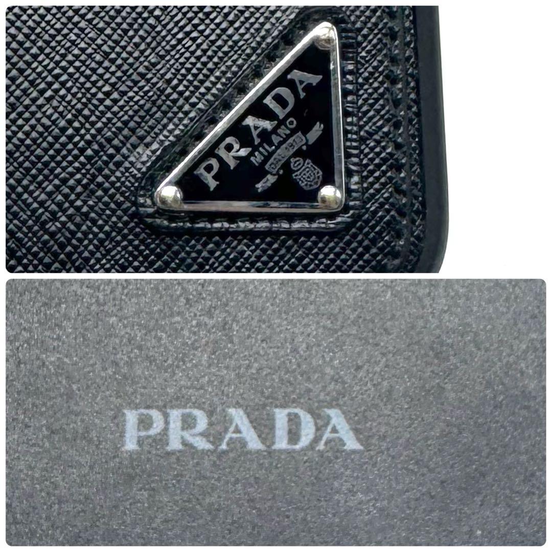 【正規品・極美品】PRADA iPhone14pro ケース サフィアーノレザー