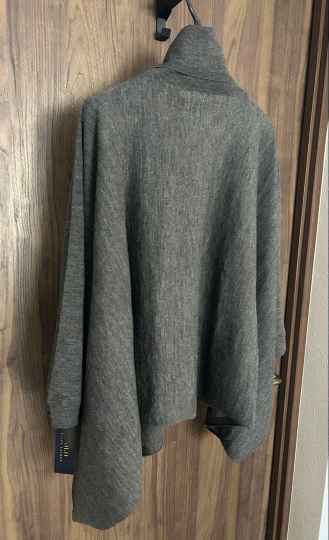 レア【新品未使用】ポロラルフローレン　グレー タートルネック ポンチョ