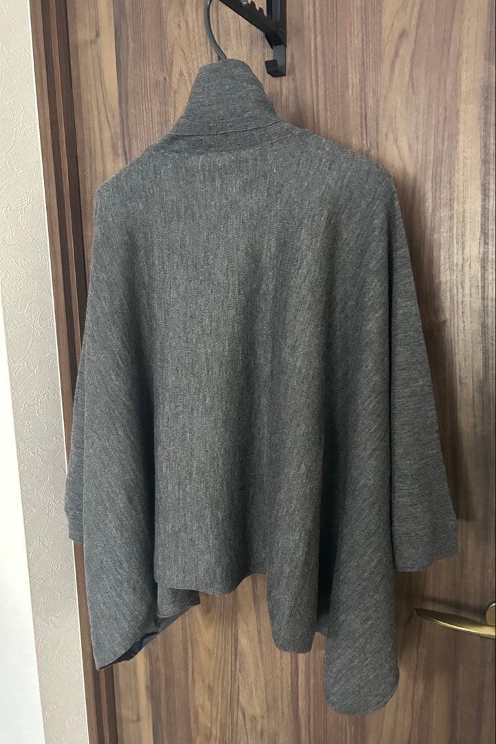 レア【新品未使用】ポロラルフローレン　グレー タートルネック ポンチョ