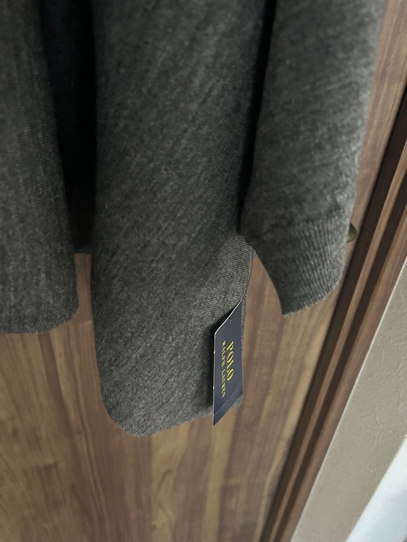 レア【新品未使用】ポロラルフローレン　グレー タートルネック ポンチョ