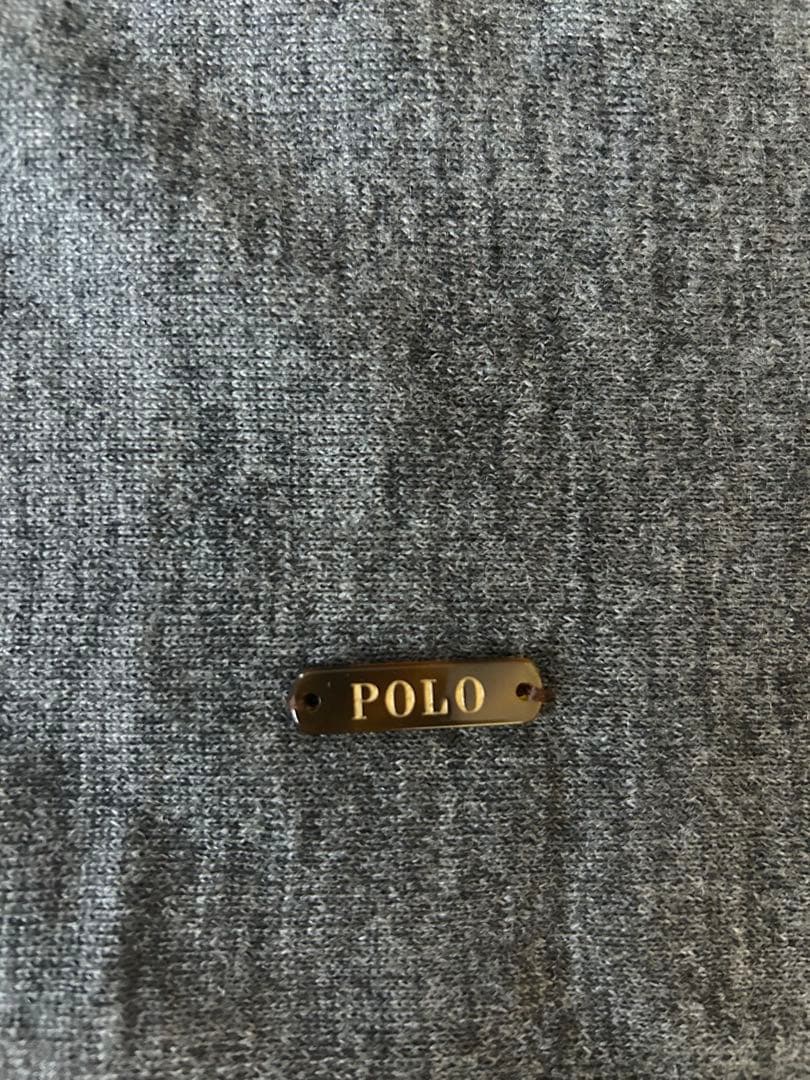 レア【新品未使用】ポロラルフローレン　グレー タートルネック ポンチョ