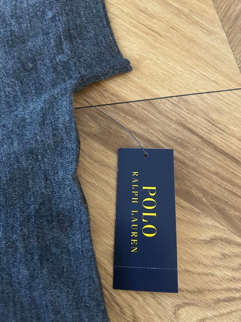 レア【新品未使用】ポロラルフローレン　グレー タートルネック ポンチョ