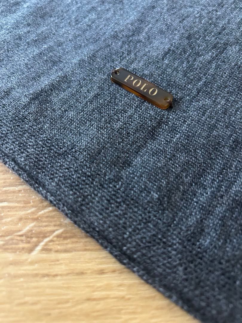 レア【新品未使用】ポロラルフローレン　グレー タートルネック ポンチョ