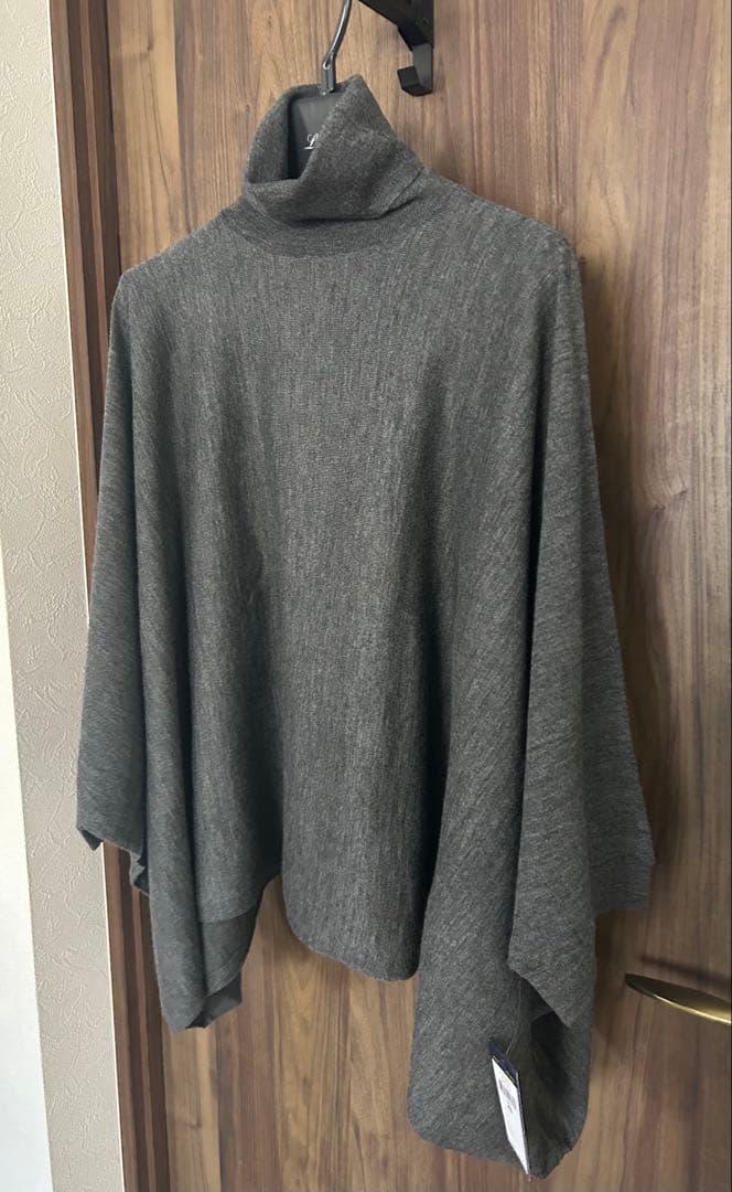 レア【新品未使用】ポロラルフローレン　グレー タートルネック ポンチョ