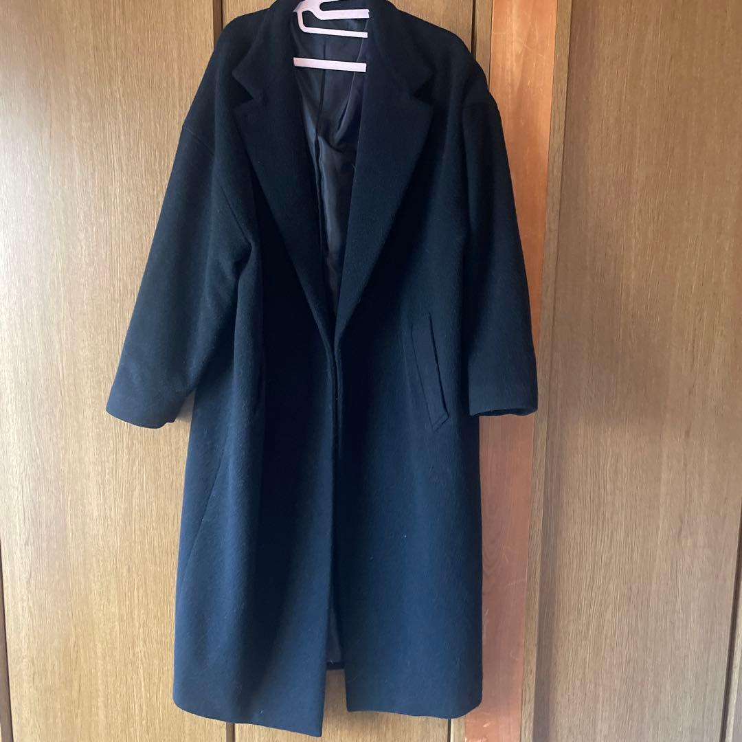 mizuiro ind ウールブレンドスタンドカラーコート