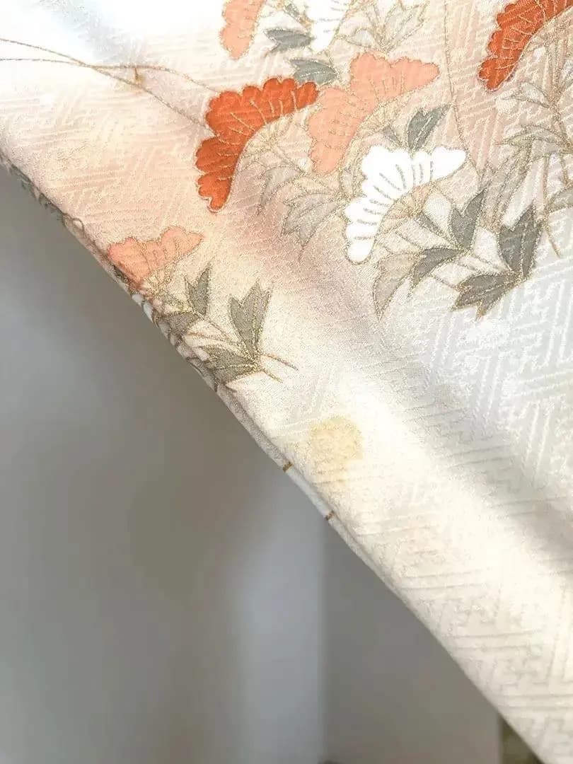 ご予約中です。未使用仕付け糸付 三松謹製 正絹訪問着 ヱ霞 麗しく雅なお色柄