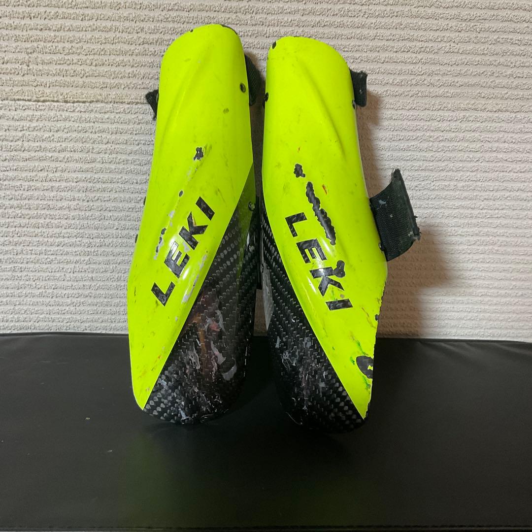 LEKI スキー用　アームガード　イエロー/ブラック カーボン　Lサイズ
