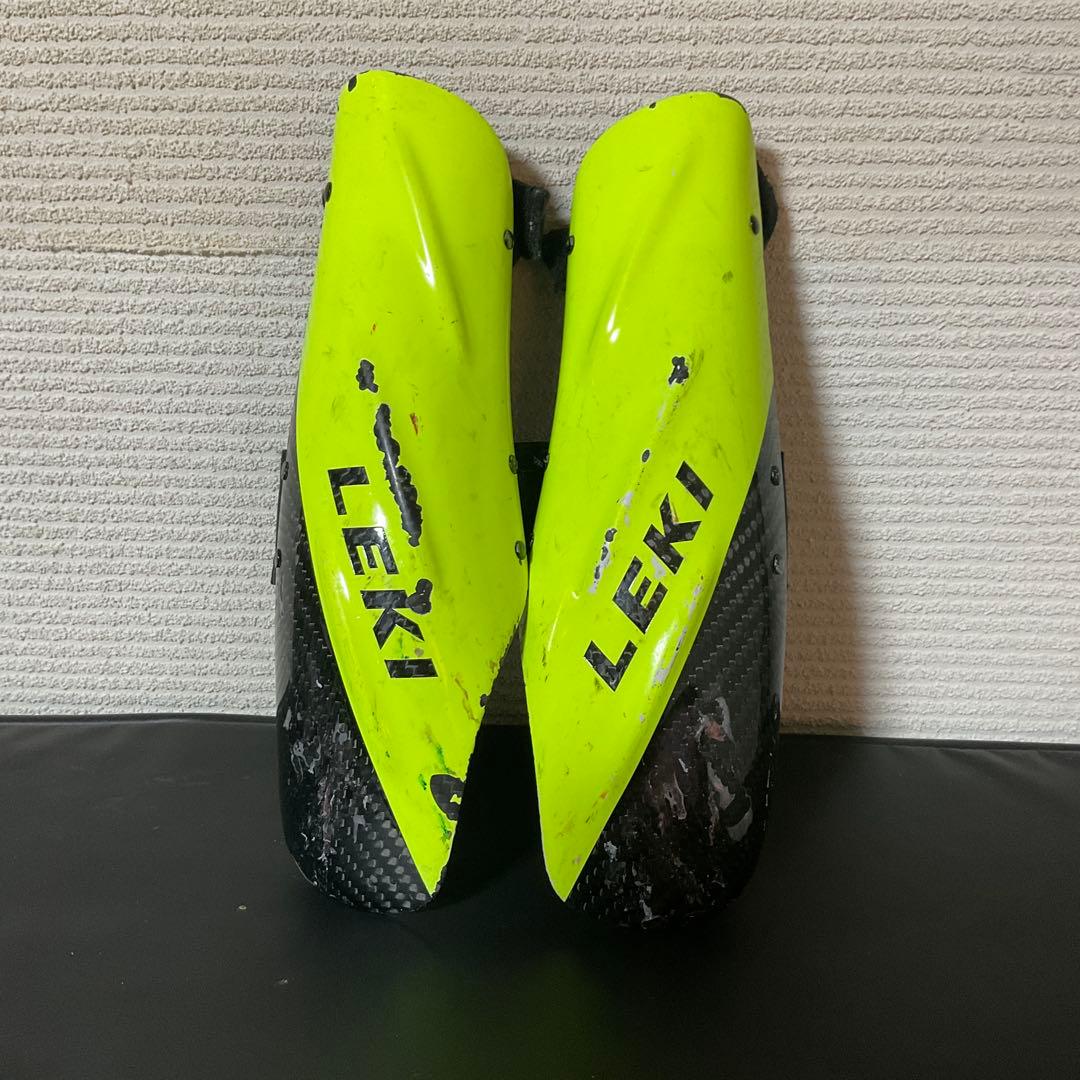 LEKI スキー用　アームガード　イエロー/ブラック カーボン　Lサイズ