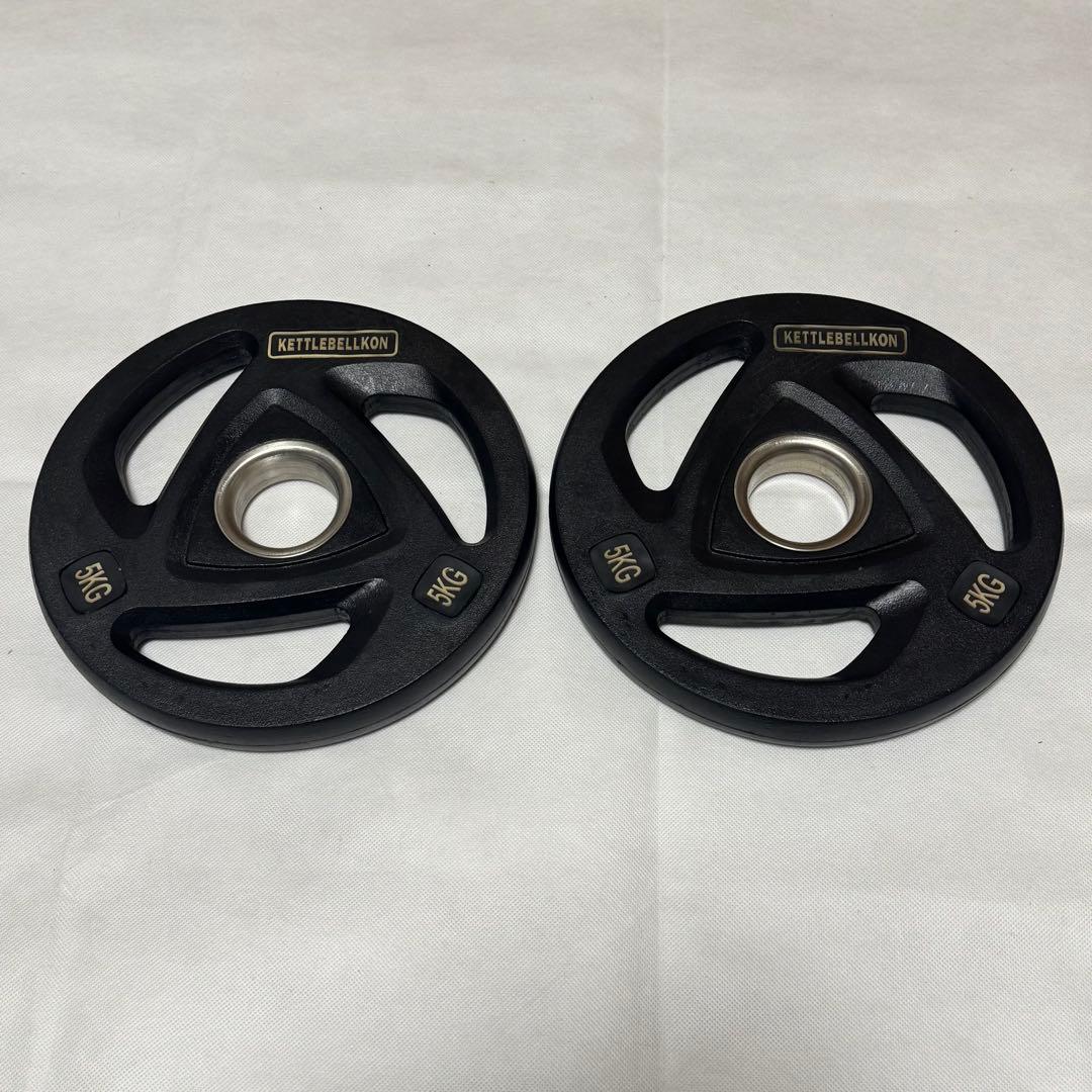 M8896 KETTLEBELLKON オリンピックプレート5KGx2枚