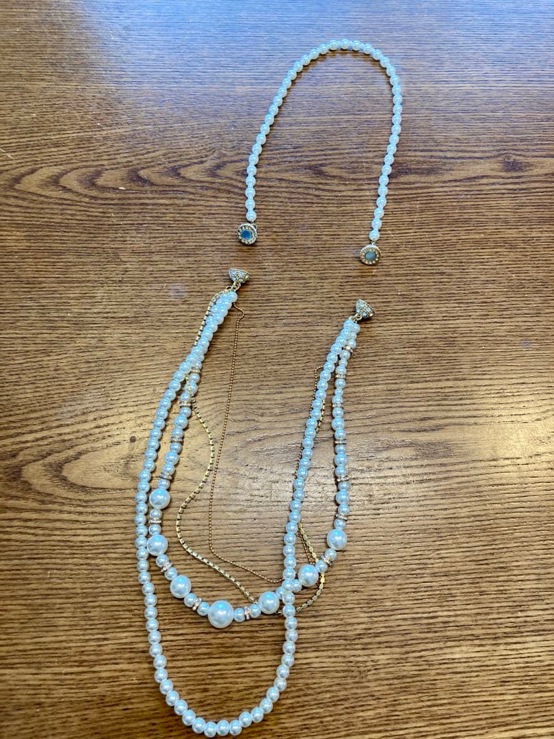 パールハンドル 黒 パーティーバッグ イヤリング　ネックレス　セット　結婚式