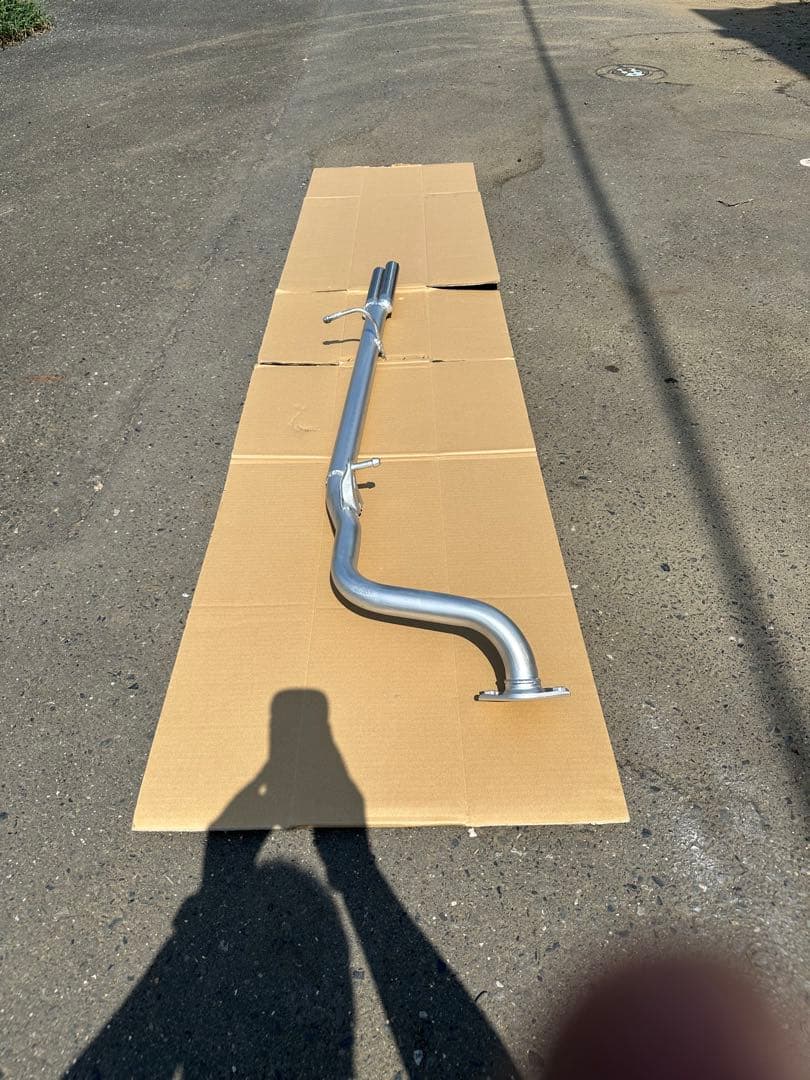 ZVW40/41用ワンオフフルストレートデュアル2本出しリアピースマフラー