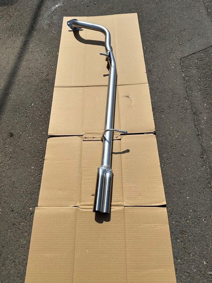 ZVW40/41用ワンオフフルストレートデュアル2本出しリアピースマフラー