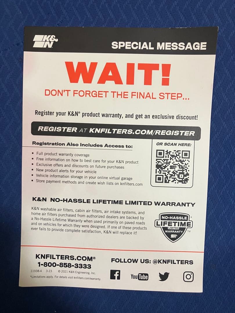 未使用　ヨシムラ　K&N ケーアンドエヌ エアフィルター　カスタムフィルター
