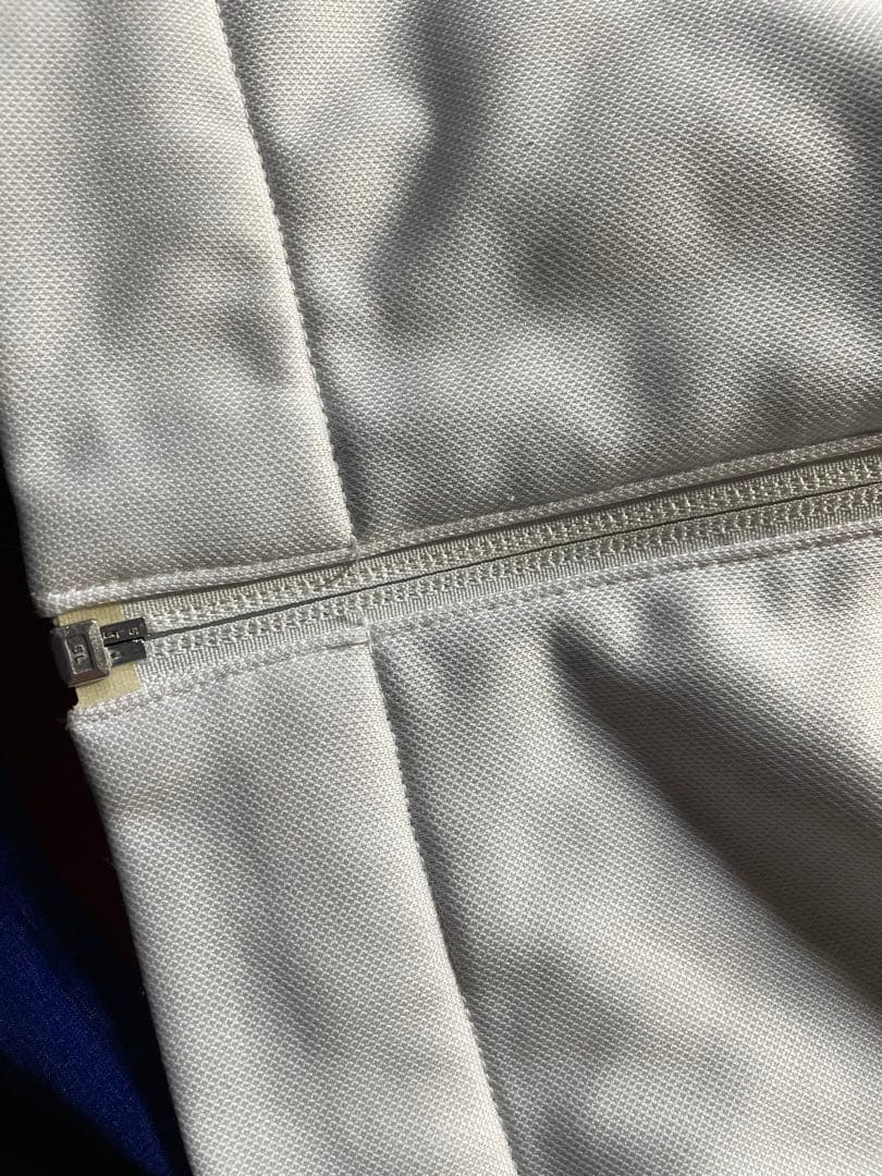 アディダスチェルシー ロゴ ワッペン スリーライン アンセムジャケット 白 L