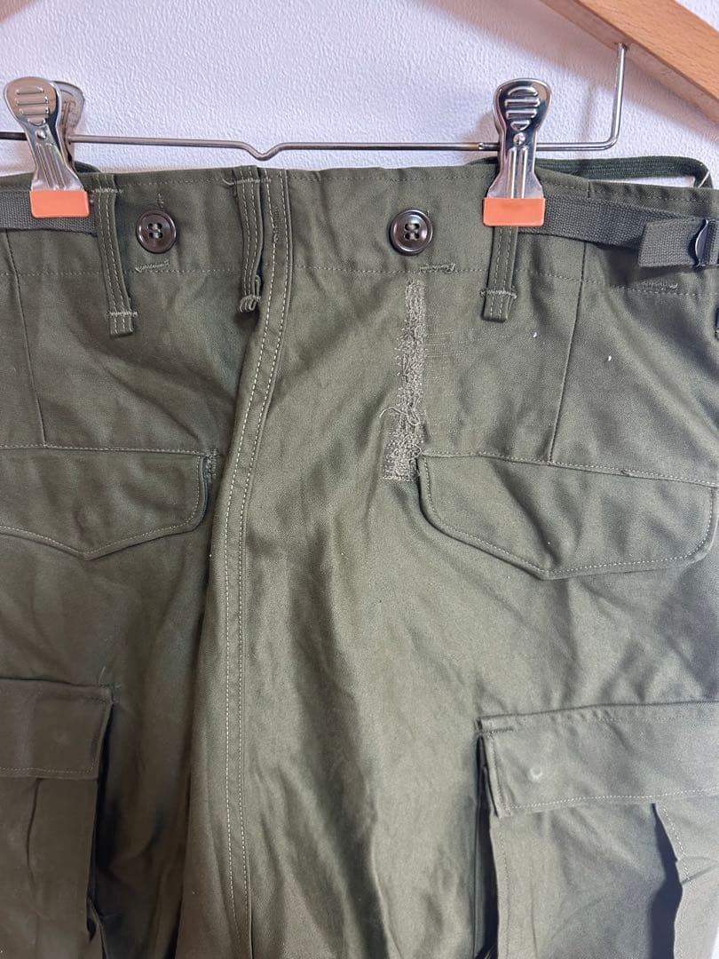 【美品】 実物m-51フィールドパンツS-Rコットンサテン 50s