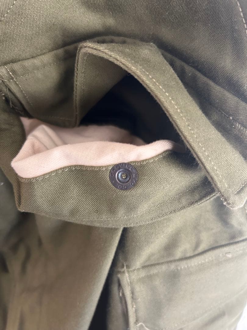 【美品】 実物m-51フィールドパンツS-Rコットンサテン 50s