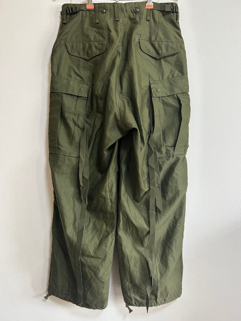 【美品】 実物m-51フィールドパンツS-Rコットンサテン 50s