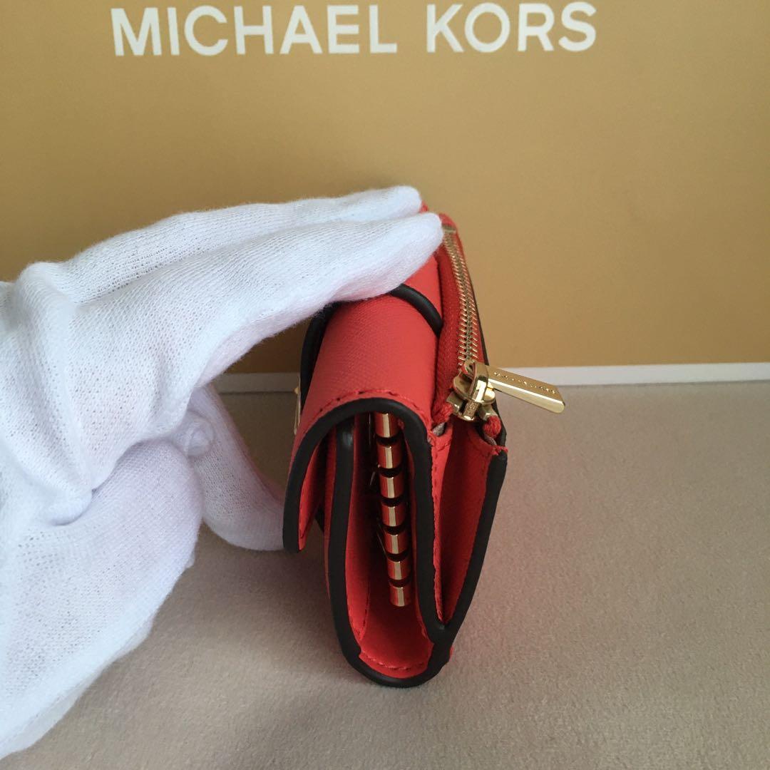 新品 マイケルコース MICHEAL KORS レッド キーケース 財布