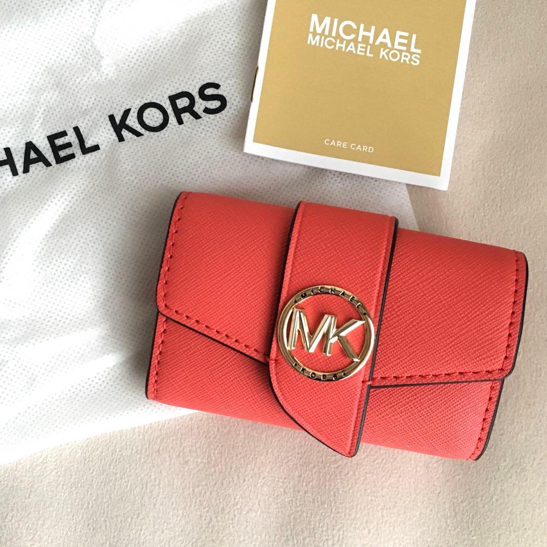新品 マイケルコース MICHEAL KORS レッド キーケース 財布
