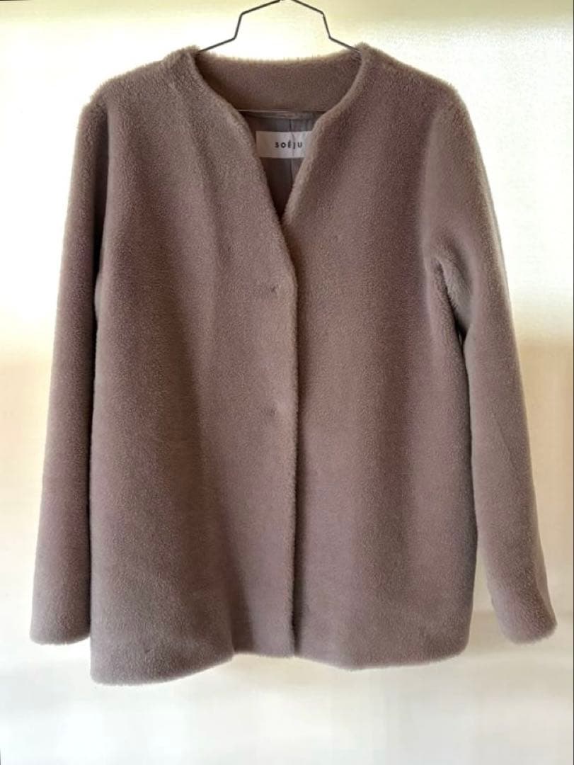 みみみ　soeju ウールボアコート