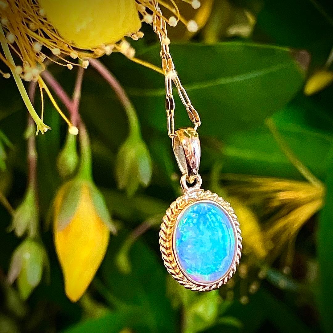 こ*丸様 k18 オパールペンダントトップ＆k18チェーン