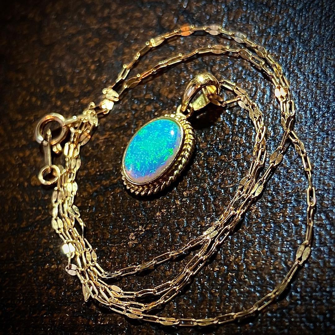 こ*丸様 k18 オパールペンダントトップ＆k18チェーン