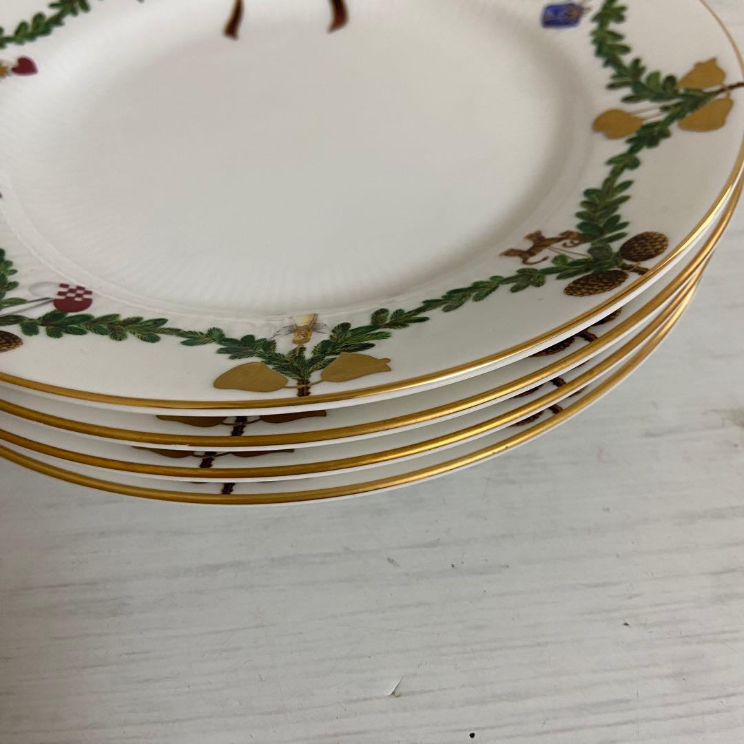 ロイヤルコペンハーゲン　スターフルーテッド クリスマス ディーププレート 4枚