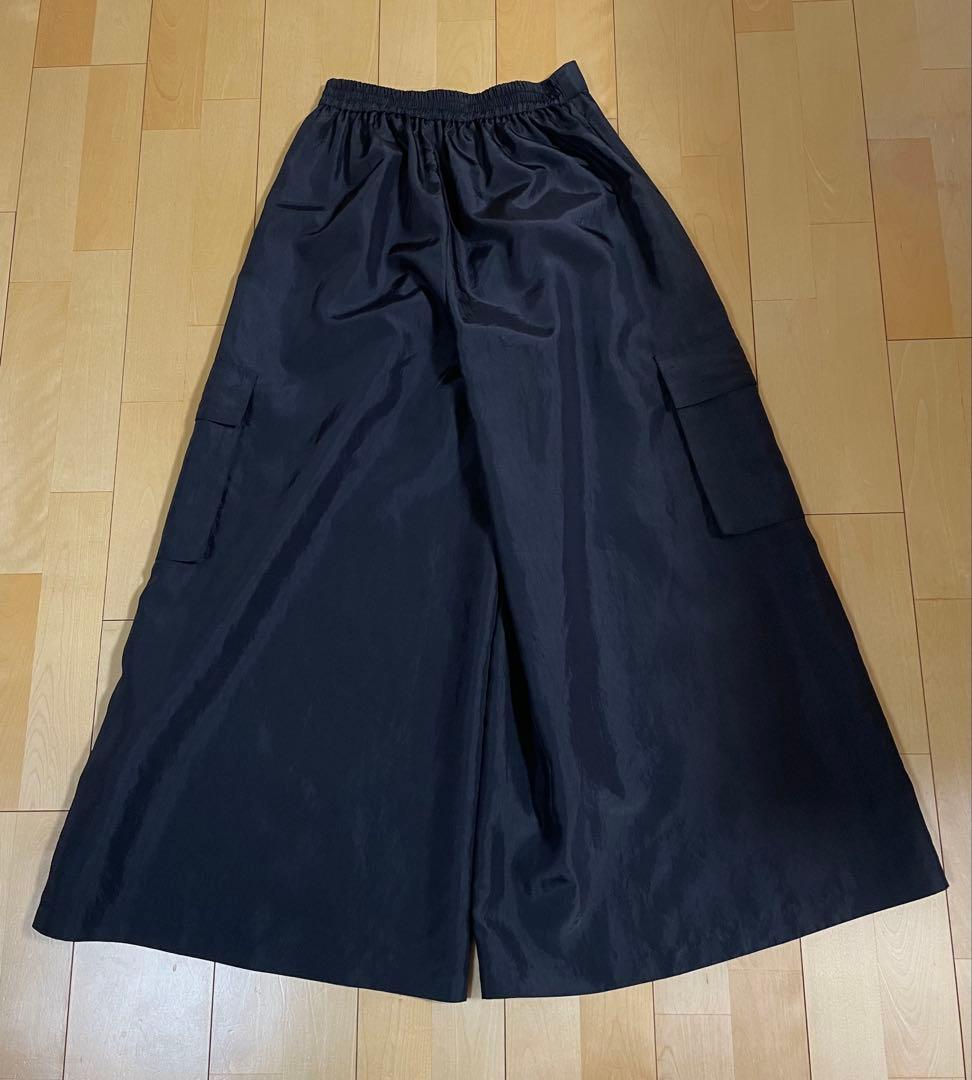 【miiiyu】Lig. wide cargo pants ブラック