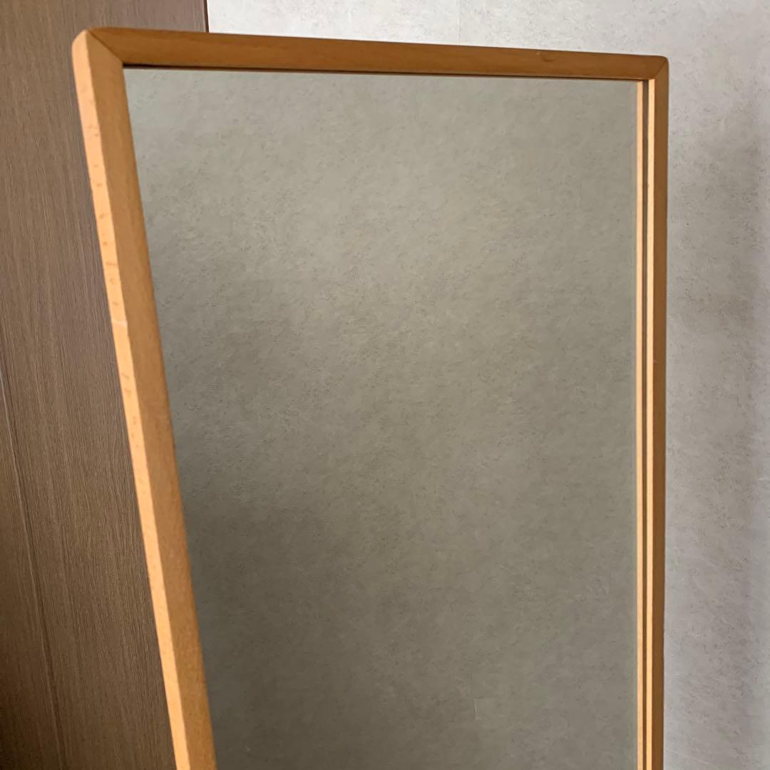 無印良品　姿見　鏡　ハンガーラック　送料込み　ミラー　中古