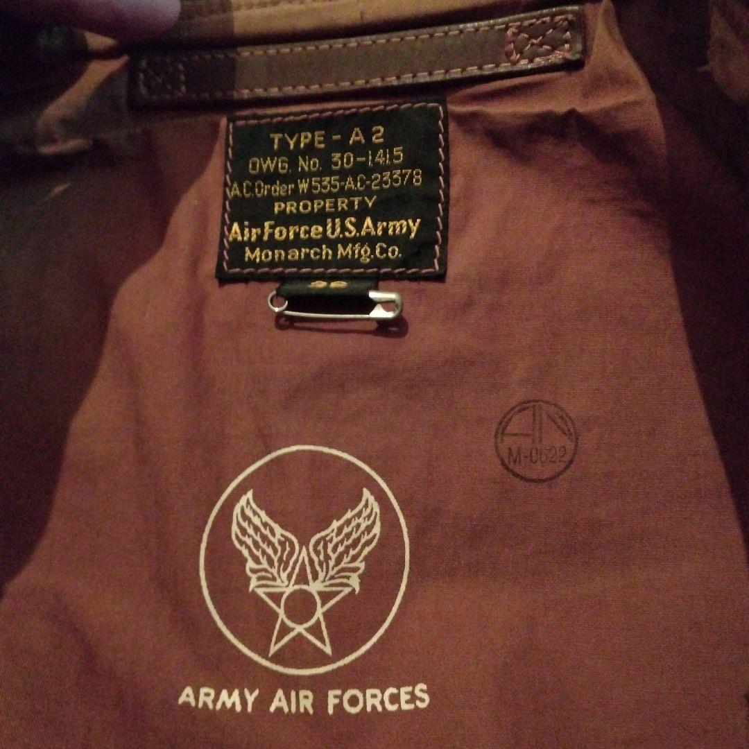 リアルマッコイズ　A2 　フライトジャケット ブラウン